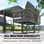 Steel Patio Dining Set Table,