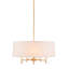 Lustre élégant abat-jour tambour 5 lumières-1044443202