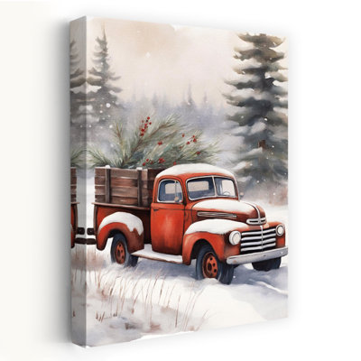«Heading Home», arbre de pin contemporain abstrait, art