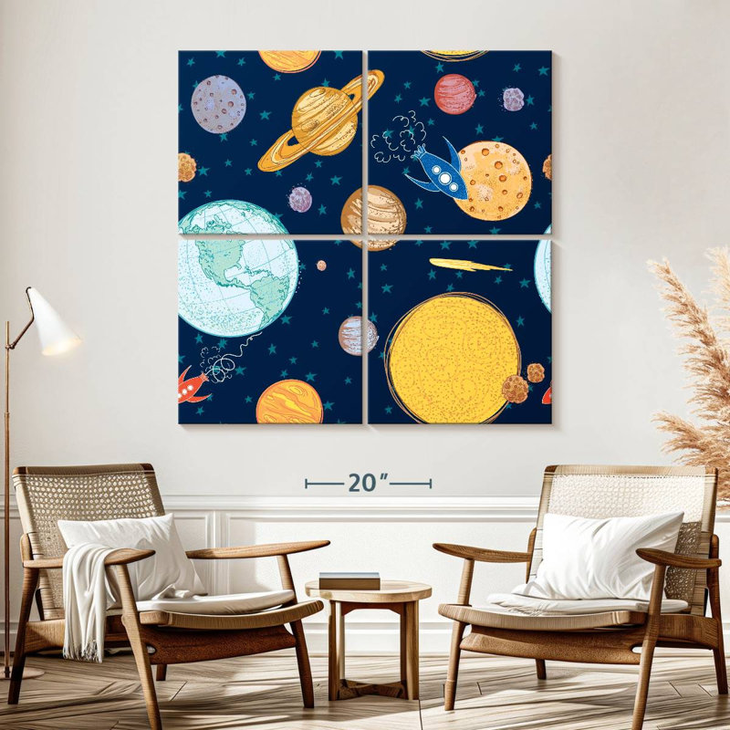 Oberle Space Journey Pattern, 57" H x 57" W