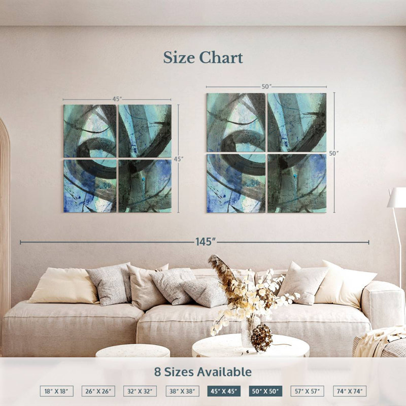 Avery Into the Deep II, 50" H x 50" W