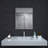 1.3" Thick Rectangle Metal Framed Bathroom Vanity Mirror, Decorative Mirror Wall Mirror with Tempered Glass-2079370084-2079370090
