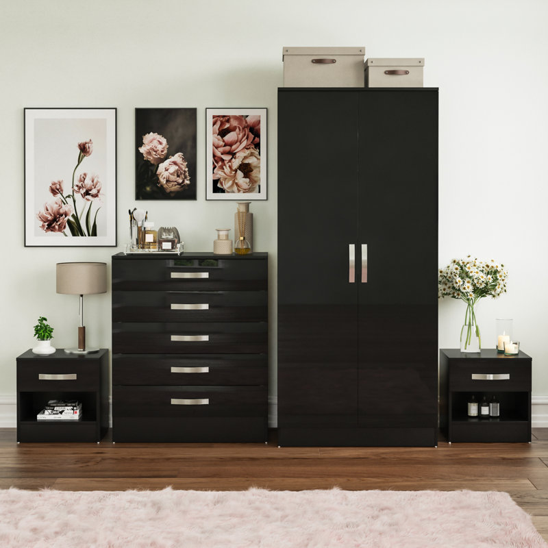 Arkadij Piece Bedroom Set, Black