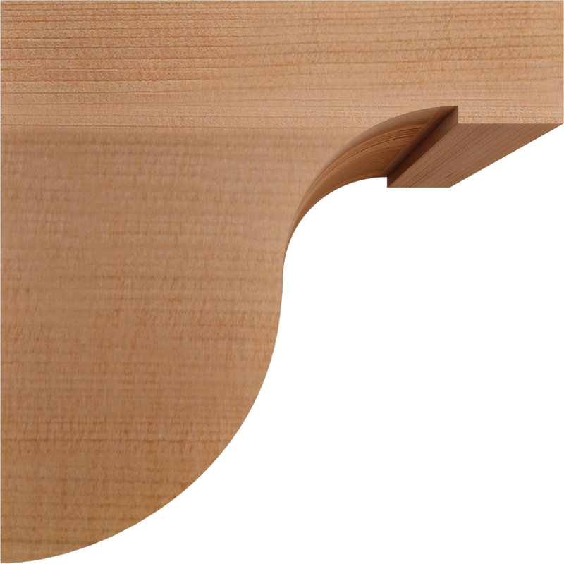 Del Monte Corbel, H 6 po x l 3,5 po x P 6 po, Lisse, Cèdre rouge