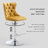 360°Swivel Bar Stools with Sliver Base-245266683