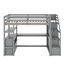 Lit mezzanine avec bureau et tablettes-634070677-634070676