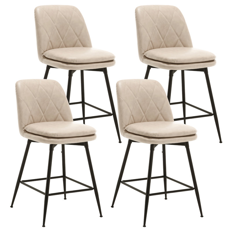 Garrey Swivel Bar & Counter Stool, Gray, Counter Stool (26" Seat Height)