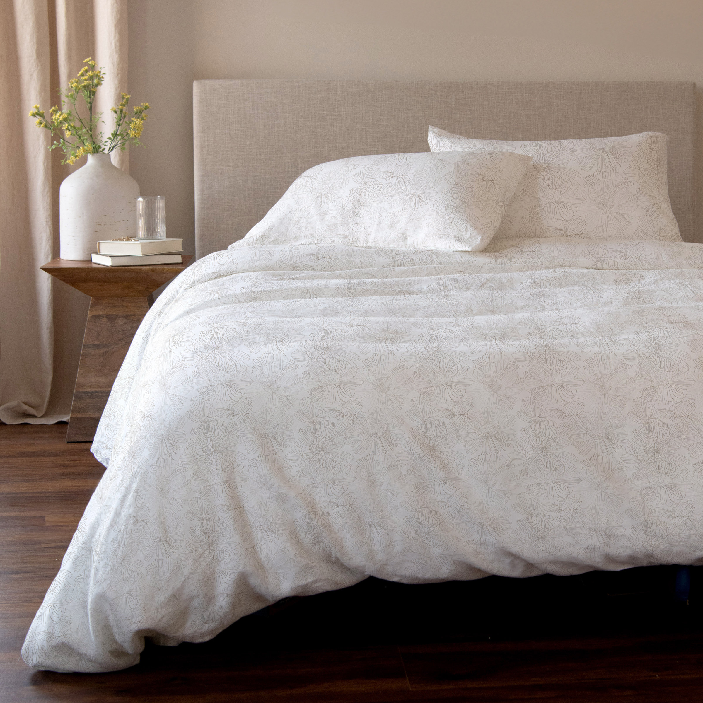 BOKSER HOME 100% French Linen Duvet Cover & Sham Set & Reviews | Birch Lane