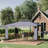 Outsunny 10' X 13' Patio Gazebo, Double Roof Outdoor Gazebo Canopy Shelter With Screen Decorate Corner Frame, For Garden, Lawn, Backyard And Deck, Gray