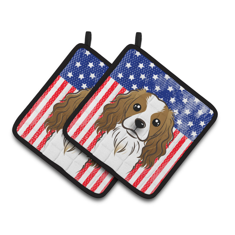 Caroline's Treasures American Flag Polyester Potholder