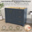 Solid Wood 42" Single Bathroom Vanity Base Only In Navy Blue