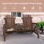 Solid Wood Fir Outdoor Bench
