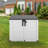 51.1''W Outdoor Resin Horizontal Storage Shed-280 Gallon-111530625