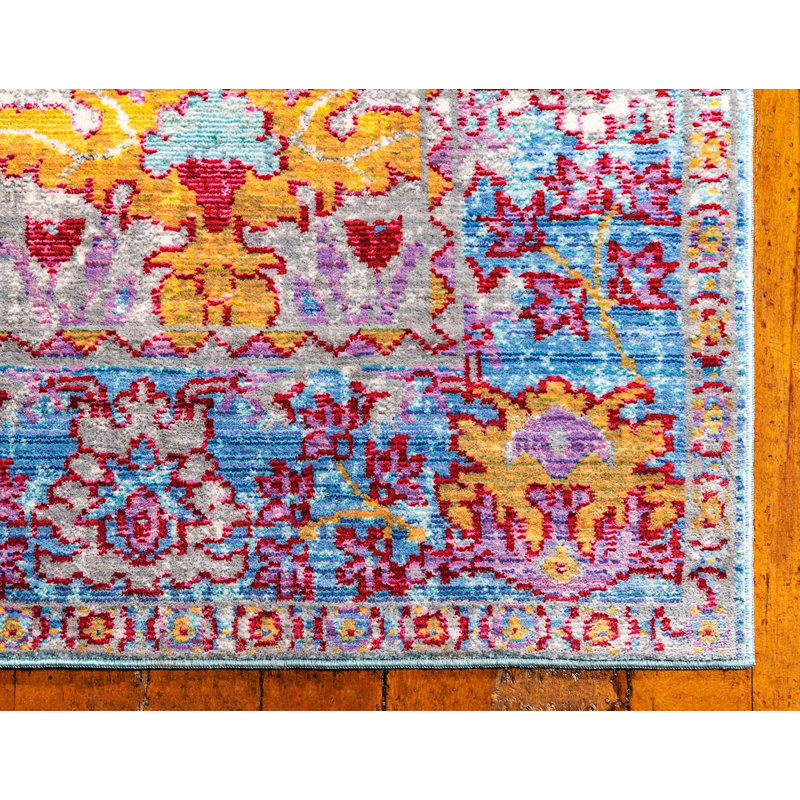 Tapis rose / orange Donminique, Rectangle 4 pi x 6 pi