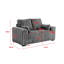 2 Seater Corduroy Sofa-1362547953