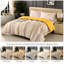 Complete Bedding Set Bliss Gold Leaves Duvet Cover, Matching Fitted Sheet & Pillowcases-135974946