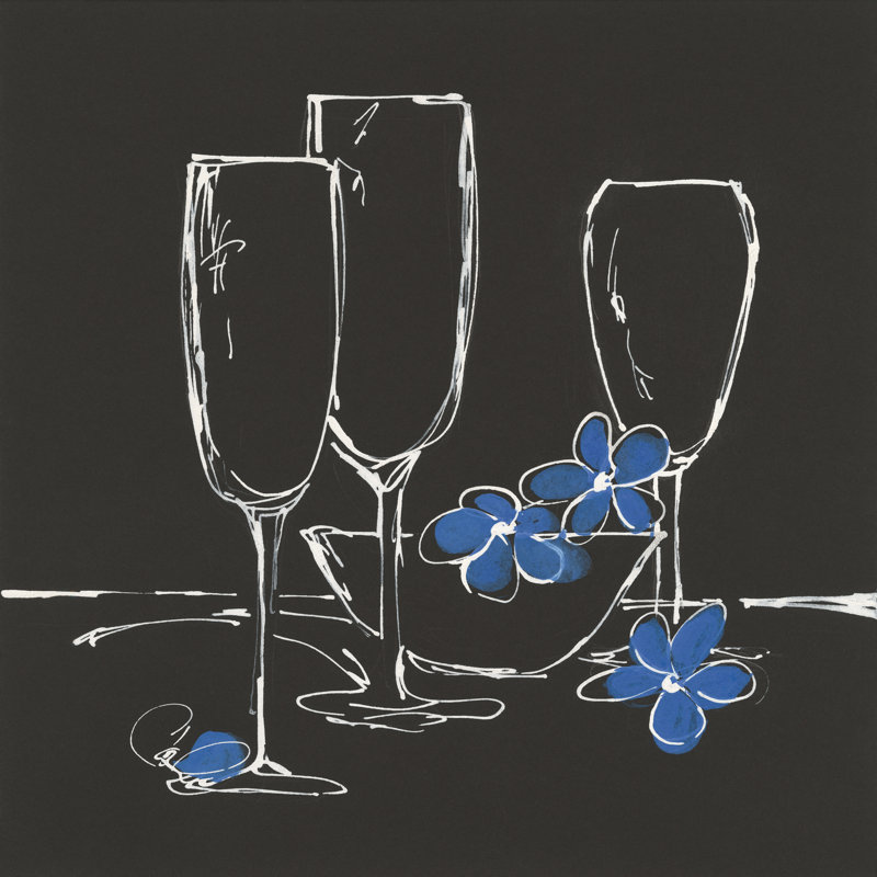 Reproduction d’art sur toile « Sparkling Times » par Chris Paschke-sans cadre, H 20 po x l 20 po