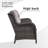 Bonia Wicker 4 - Person Patio Conversation Set with Cushions-115148403-115148402