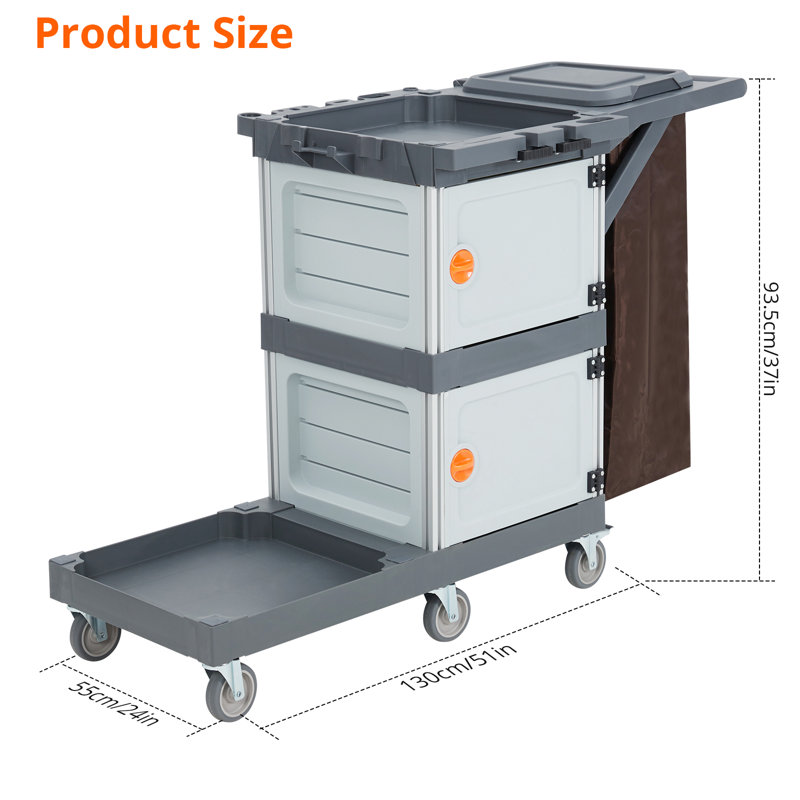 Plastic Handle Outdoor Trash & Recycling Bin - 30 Gallons