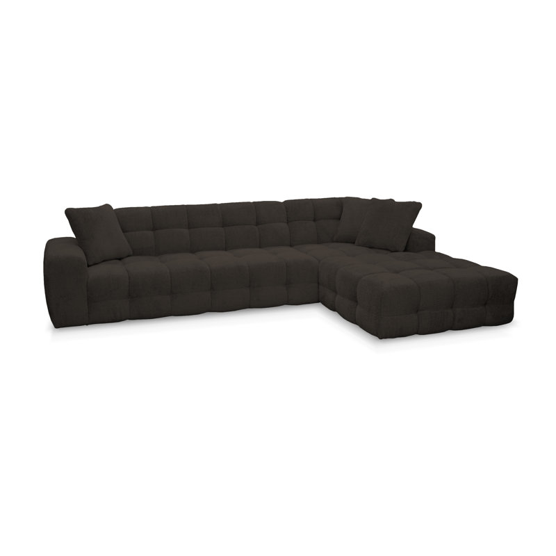4 Seater Corner Sofa , Esspreso, Right Hand Facing