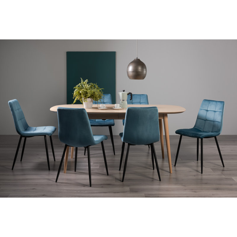 Dining Set, Petrol Blue