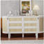 Rangement caché pleine grandeur avec lit escamotable au design tissé moderne, blanc-121070438-121070440