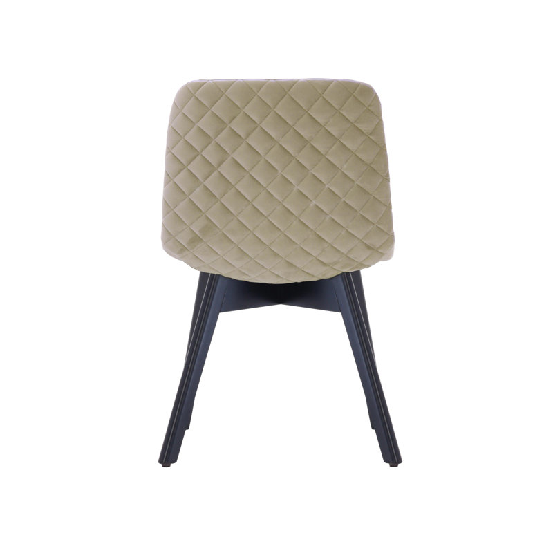 Jada 48cm H Velvet Upholstered Side Chair, Beige