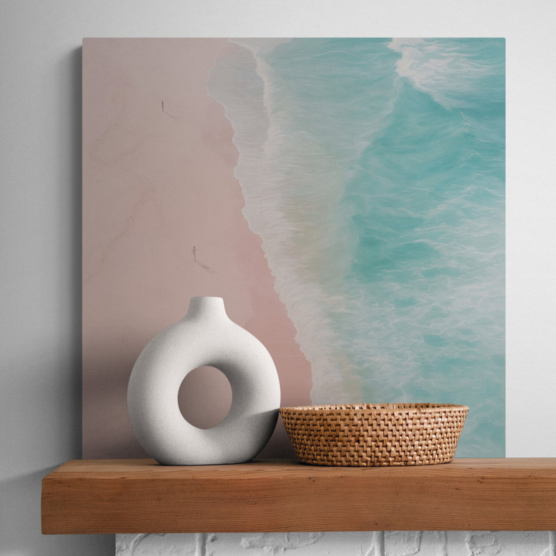 Ocean Walk Wall Art - Canvas Framed Print, 61 cm H x 61 cm W