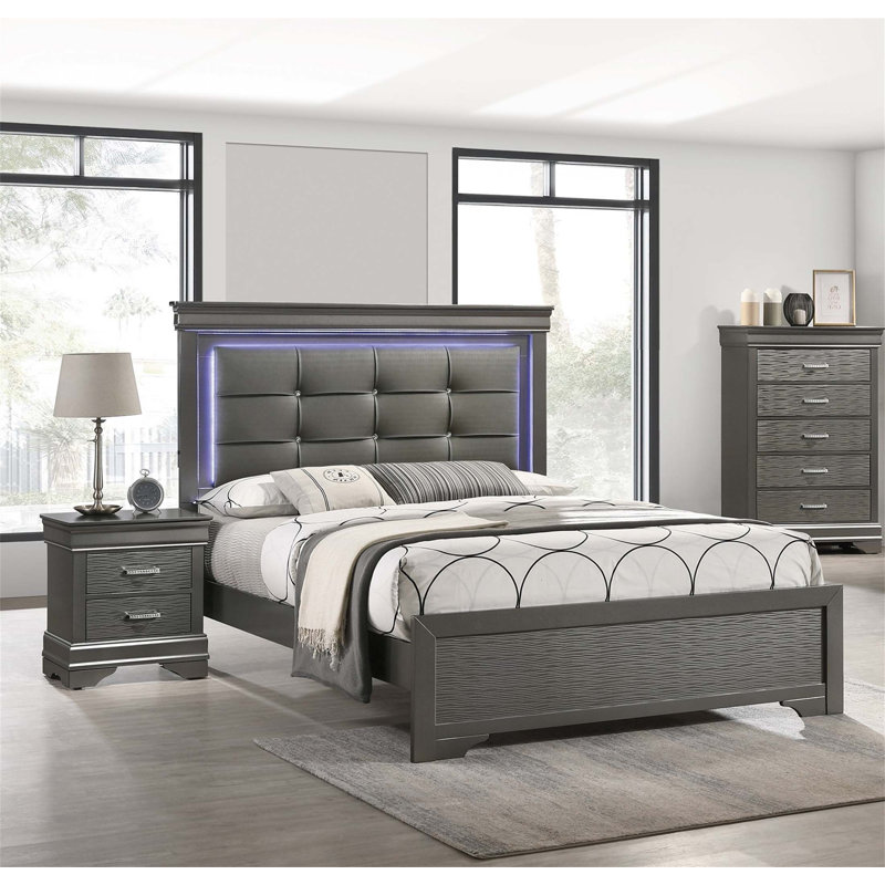 Table de chevet moderne en bois transitionnel avec 2 tiroirs spacieux, design élégant pour le rangement et l'organisation de la chambre à coucher