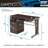Solid Wood Top Metal Base Computer Desk