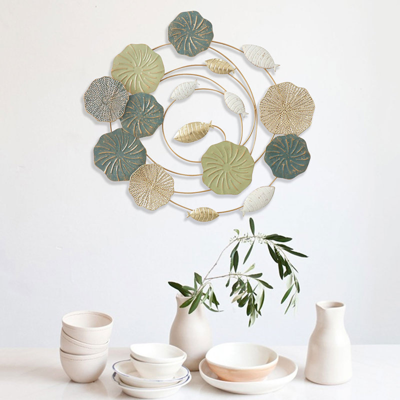 Coastal Plants & Flowers Wall Decor on Metal