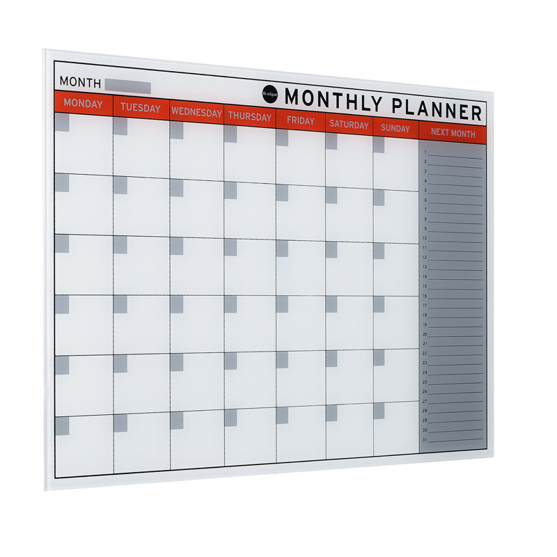 Glass Monthly Planner