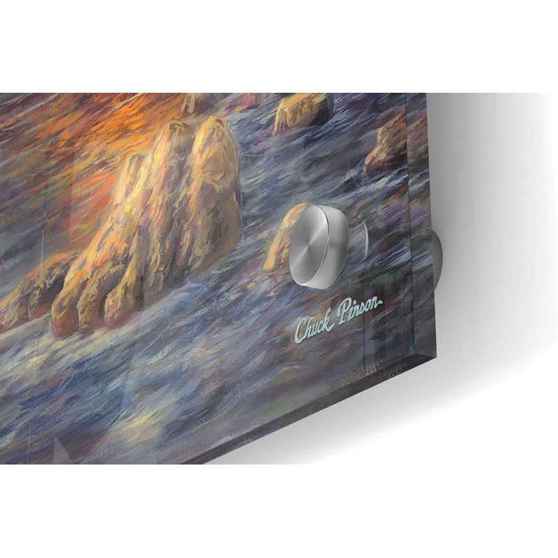 «Fly Fishing Legacy» par Chuck Pinson, art mural en verre acrylique, H 24 po x l 36 po x P 0,2 po