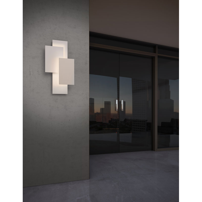 Inside-Out Aluminum LED Wall Light, Textured White