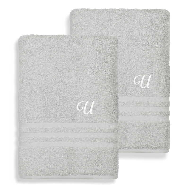 Denzi Midweight Bath Sheet, U, Gray