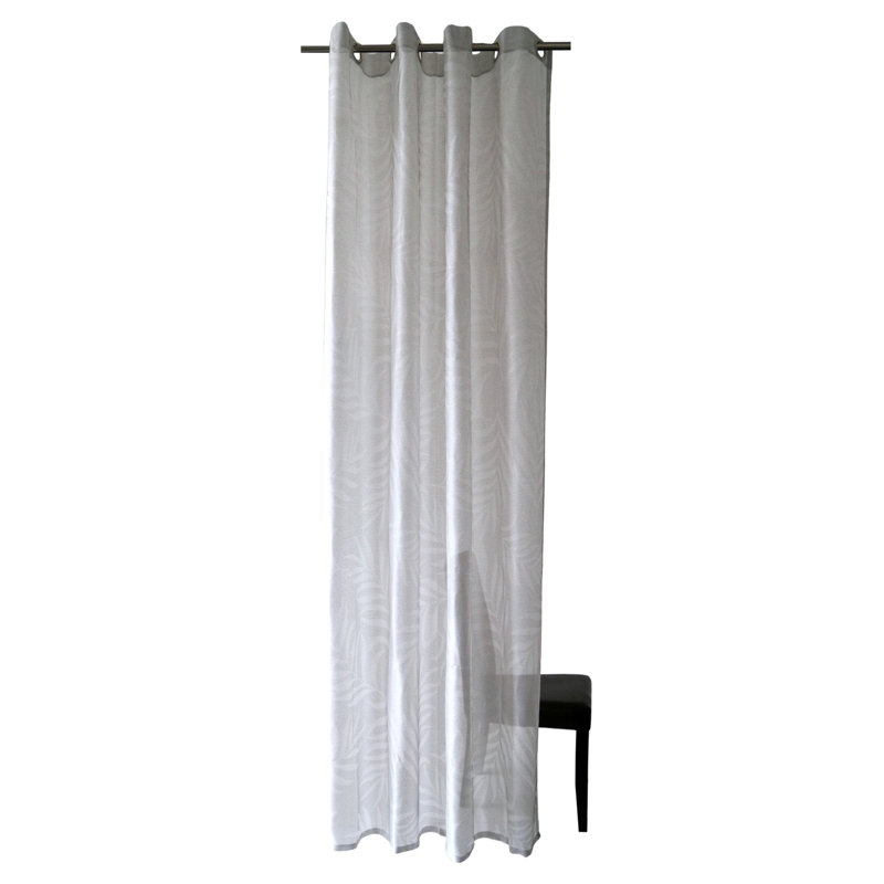 Manorbier Eyelet Sheer Single Curtain, Silver