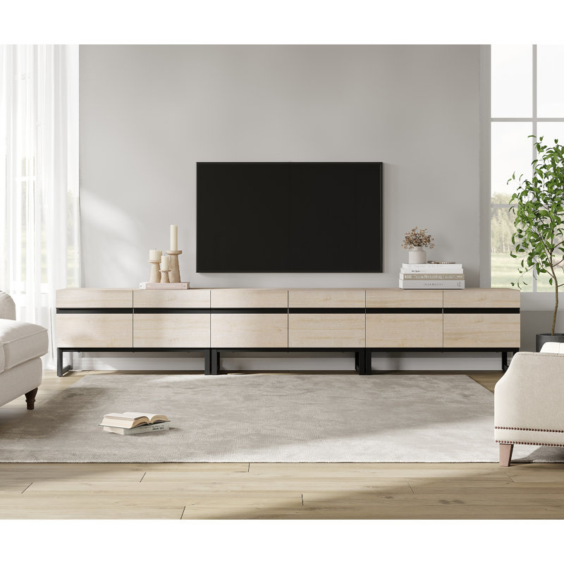 Crédence de rangement l 106 po Aadam, Beige
