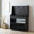 35.5-inch Solid Carbonized Ash Wood Pantry Cabinet