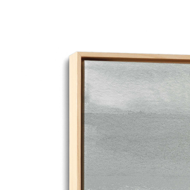 Ensemble de 2 impressions sur toile Soft Gradient Stripes, H 31 po x l 42 po x P 1,75 po, Cadre américain en érable flottant