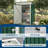 Metal Tool Shed with Single Door - Slanted Roof, Small Size, 5x3FT, Garden Storage, Outdoor Iron Tool Storage-123198152