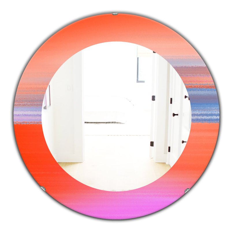 Miroir décoratif sphérique Mid-Century, H 23,6 po x l 23,6 po