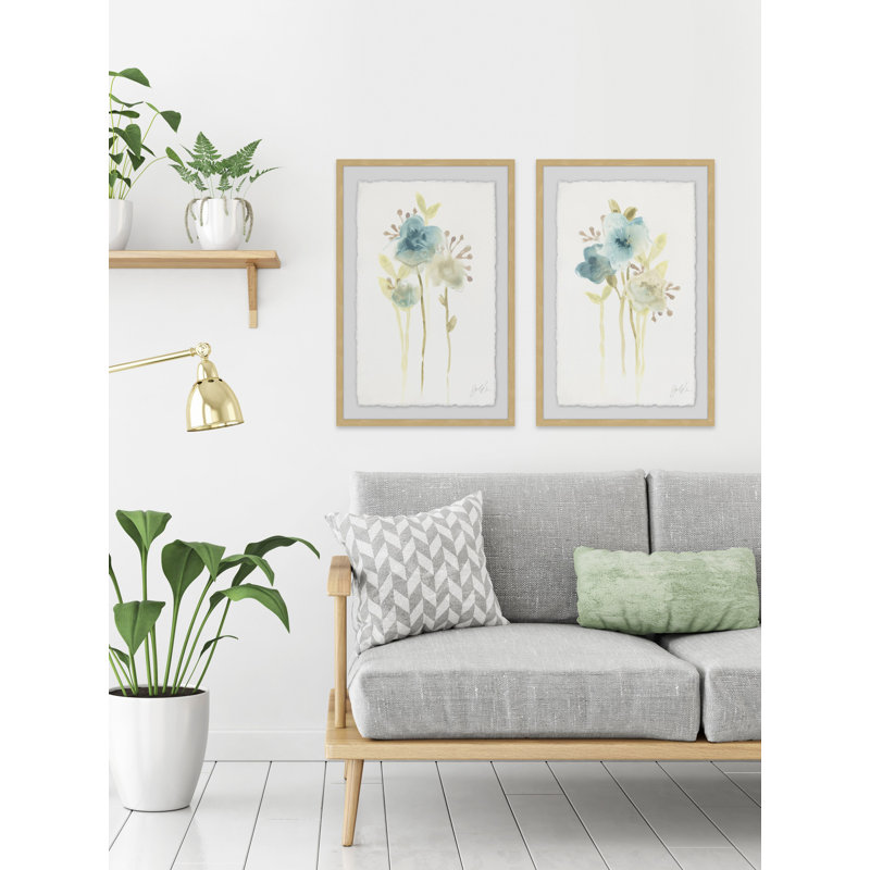 Bluebell III - ensemble de 2 reproductions de cadres photo, H 12 po x l 8 po x L 1,5 po