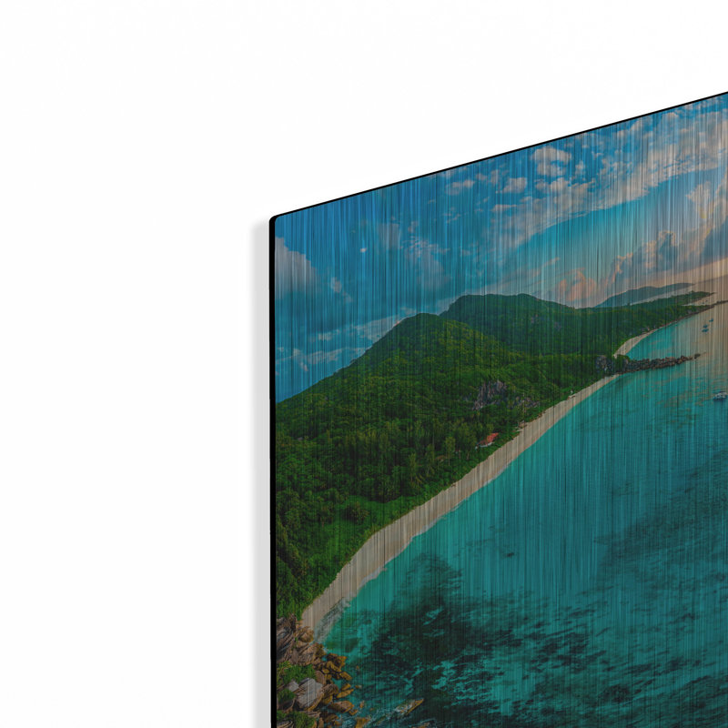 «LaDigue 2 Crop», art mural en métal, H 12 po x l 16 po