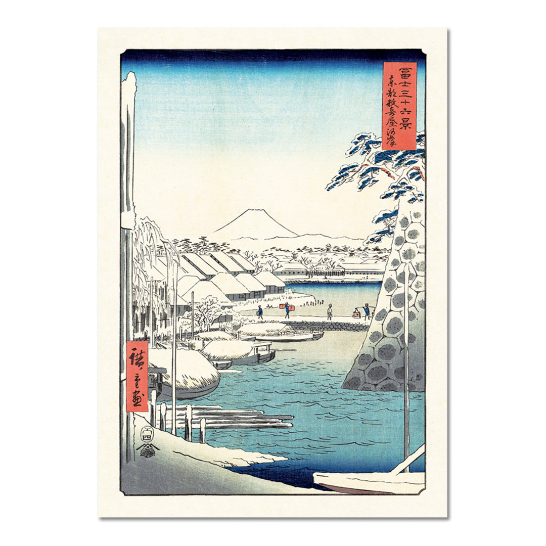 Glasbild Riva Del Fiume von Utagawa Hiroshige