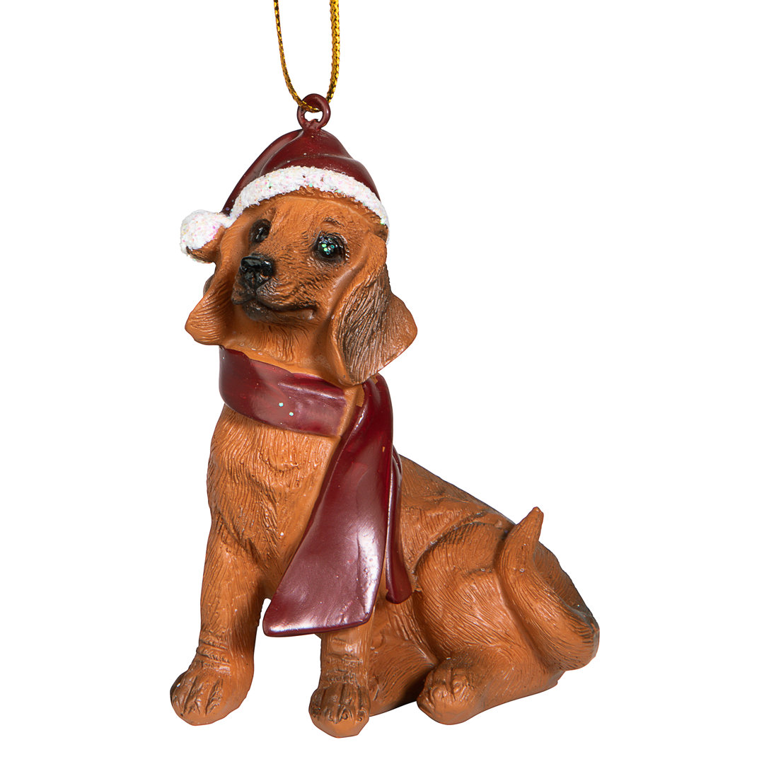 Dachshund Holiday Dog Ornament Sculpture Design Toscano