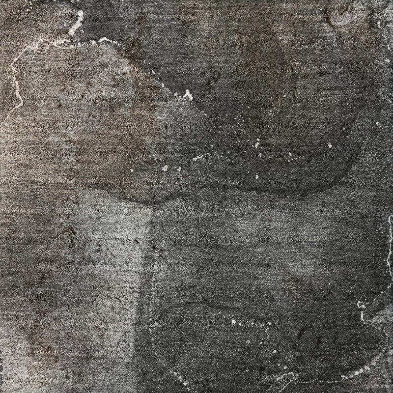 Premium Machine Washable Dream Shag ADS503 Watercolors Rug, Gray, 10' x 14'