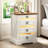 3 -Drawer Nightstand with 1 - Hidden Drawer-825579007