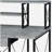 Amiel Full-Function Grey Treatment Writing Desk
