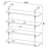 Shannock 46'' H Stainless Steel Floating Bookcase-294782416-294782417