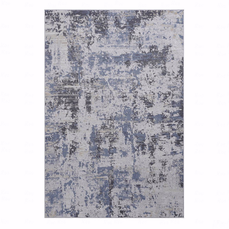 Tapis abstrait 5 pi x 7 pi, Rectangle 5 pi 3 po x 7 pi 6 po